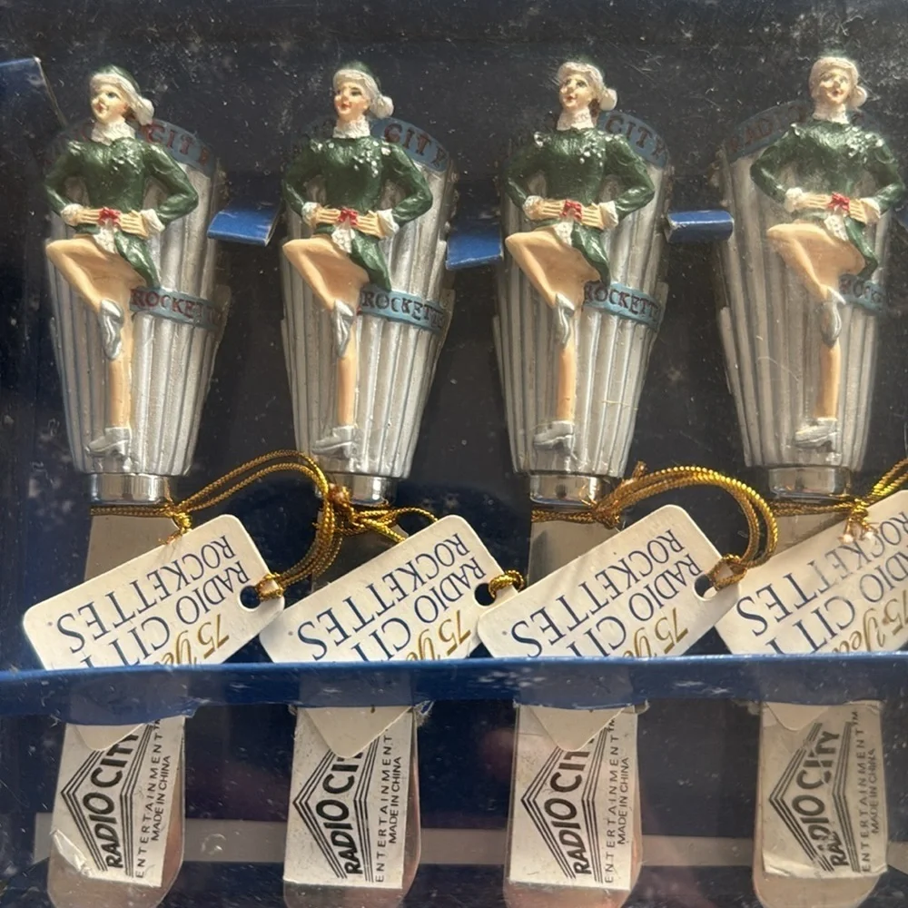 RARE!!  Radio City Rockettes Christmas Spreaders Cheese